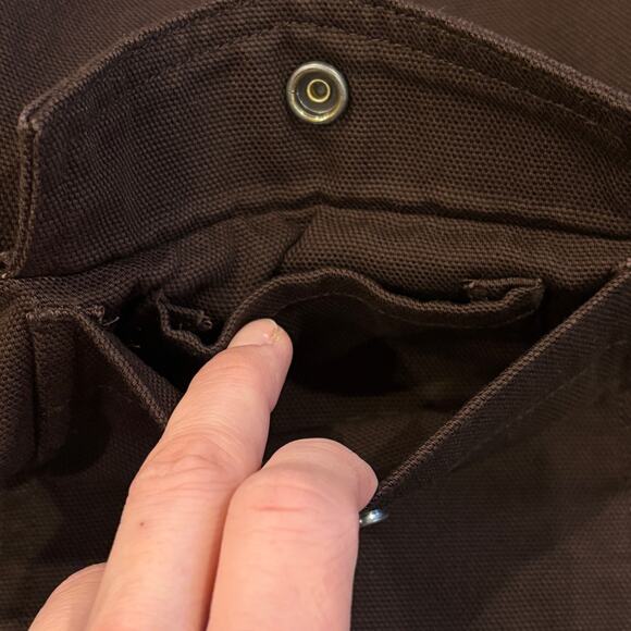 Duluth Fleece Lined Canvas Shirt Mens 4XL Brown Shacket Hanger Bender Fire Hose - Picture 5 of 11